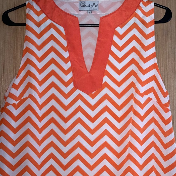 Mudpie Chevron Striped dress Size M - Picture 2 of 7